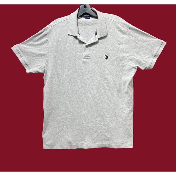 U.S Polo ASSN - Men's Short Sleeve T-Shirt - Grey - Large - Picture 1 of 14